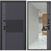 Дверь входная FlyDoors СТРОНГ Оскуро - Оскуро с зеркалом